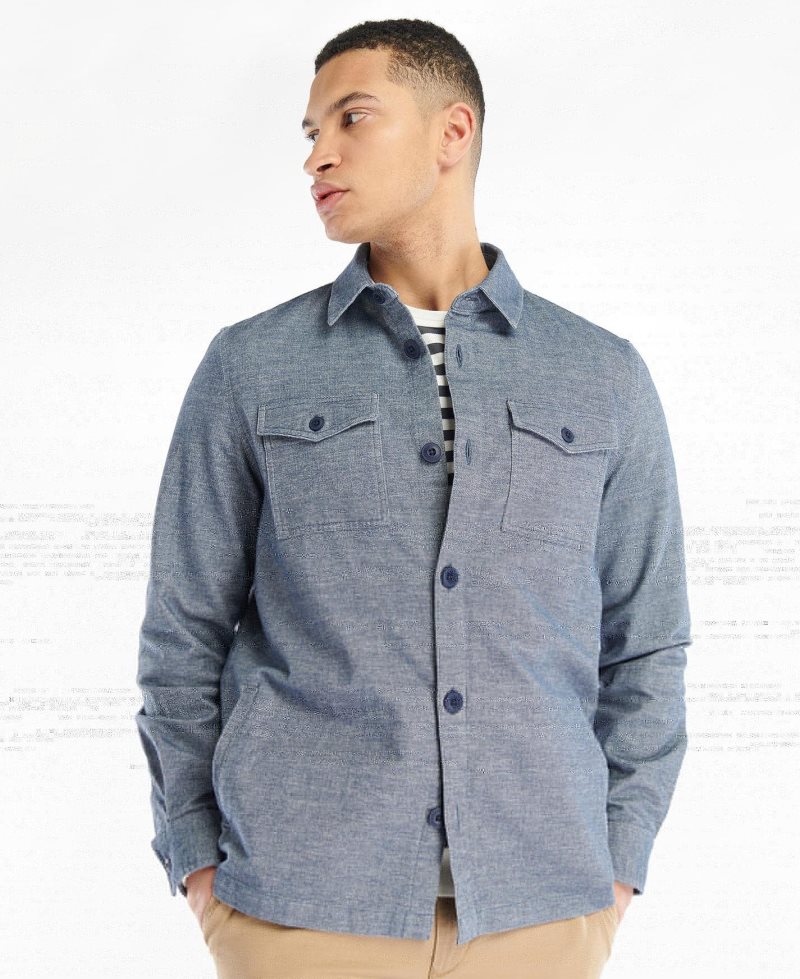 Barbour Level Overshirt Navy | ASN574103