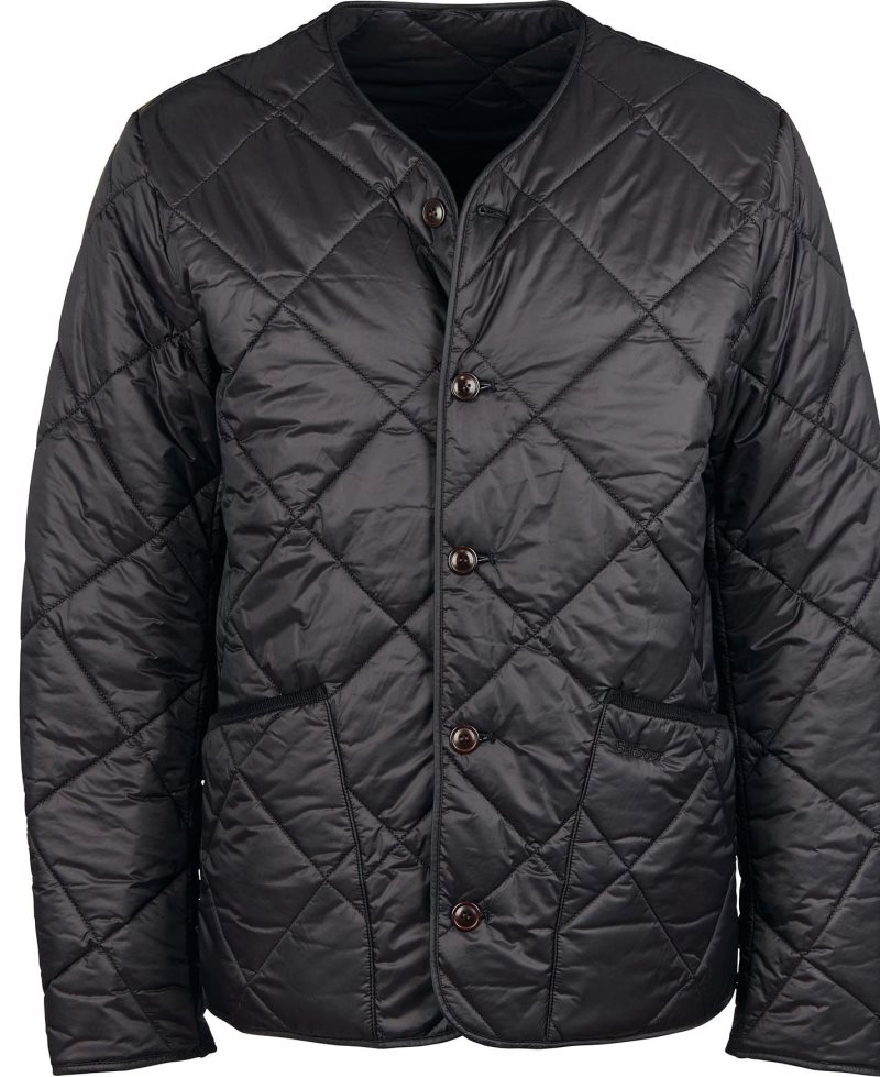 Barbour Liddesdale Cardigan Quilted Jacket Navy | VLD267359