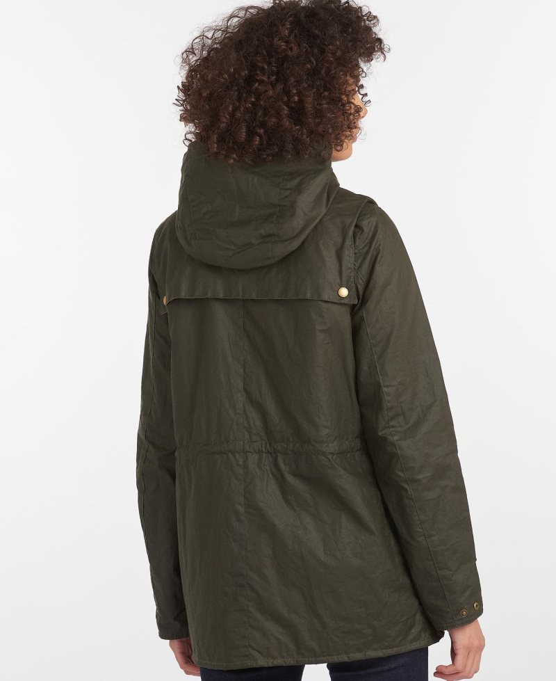 Barbour Lightweight Durham? Waxed Cotton Jacket Archive Olive | LZO738421