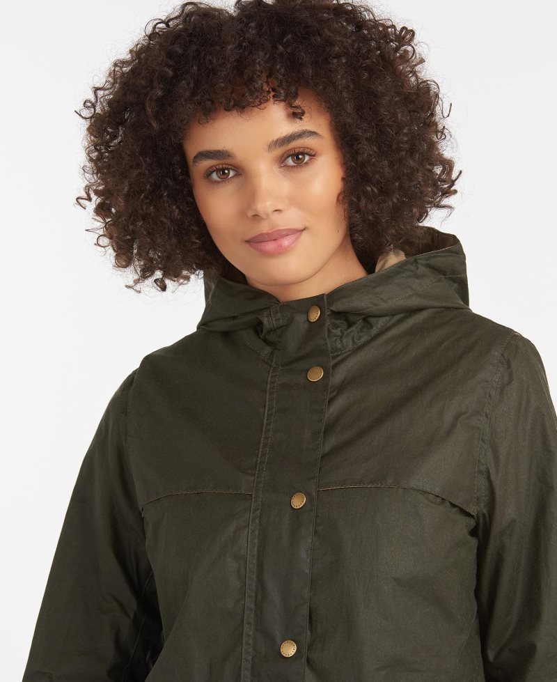 Barbour Lightweight Durham? Waxed Cotton Jacket Archive Olive | LZO738421