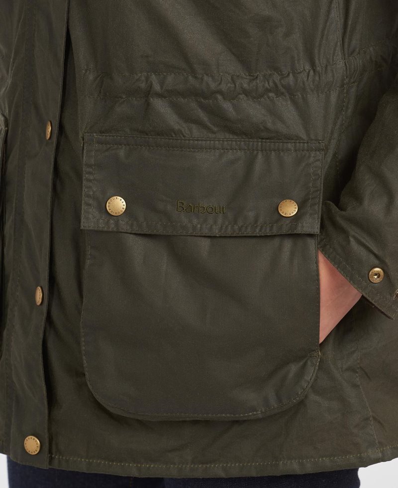 Barbour Lightweight Durham? Waxed Cotton Jacket Archive Olive | LZO738421