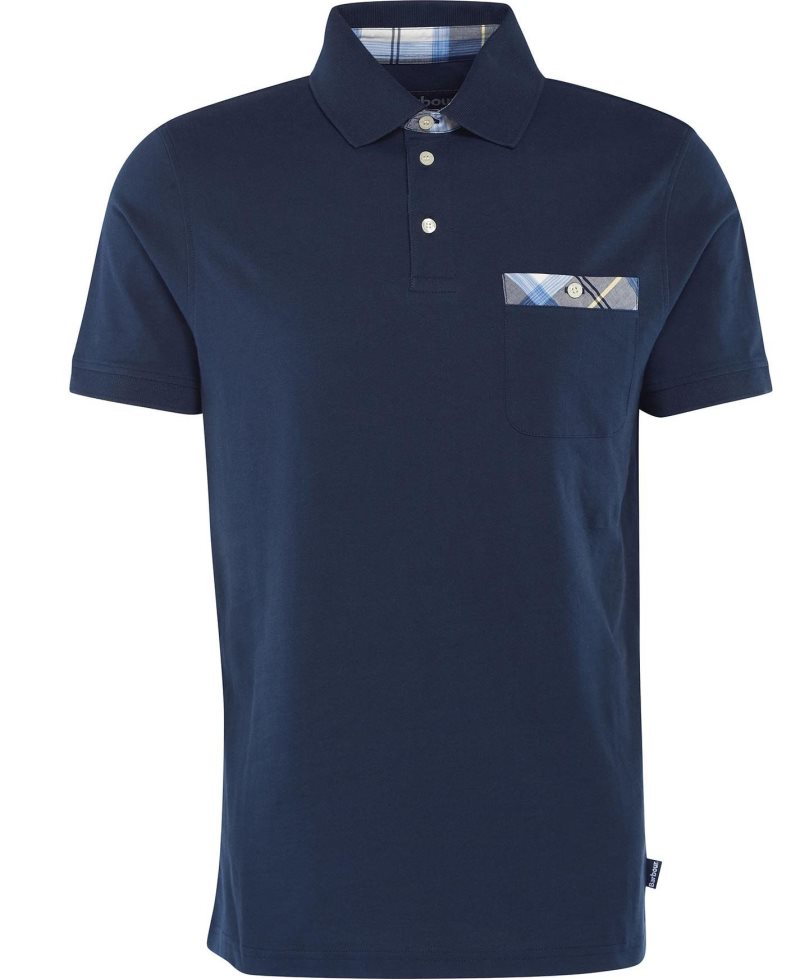 Barbour Lirst Polo Shirt Navy | YXV123078