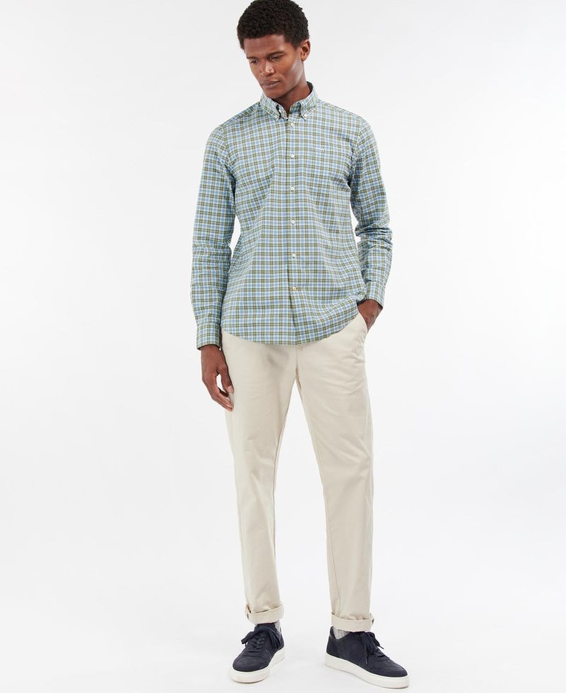 Barbour Lomond Tailored Shirt Stone | KYR869245