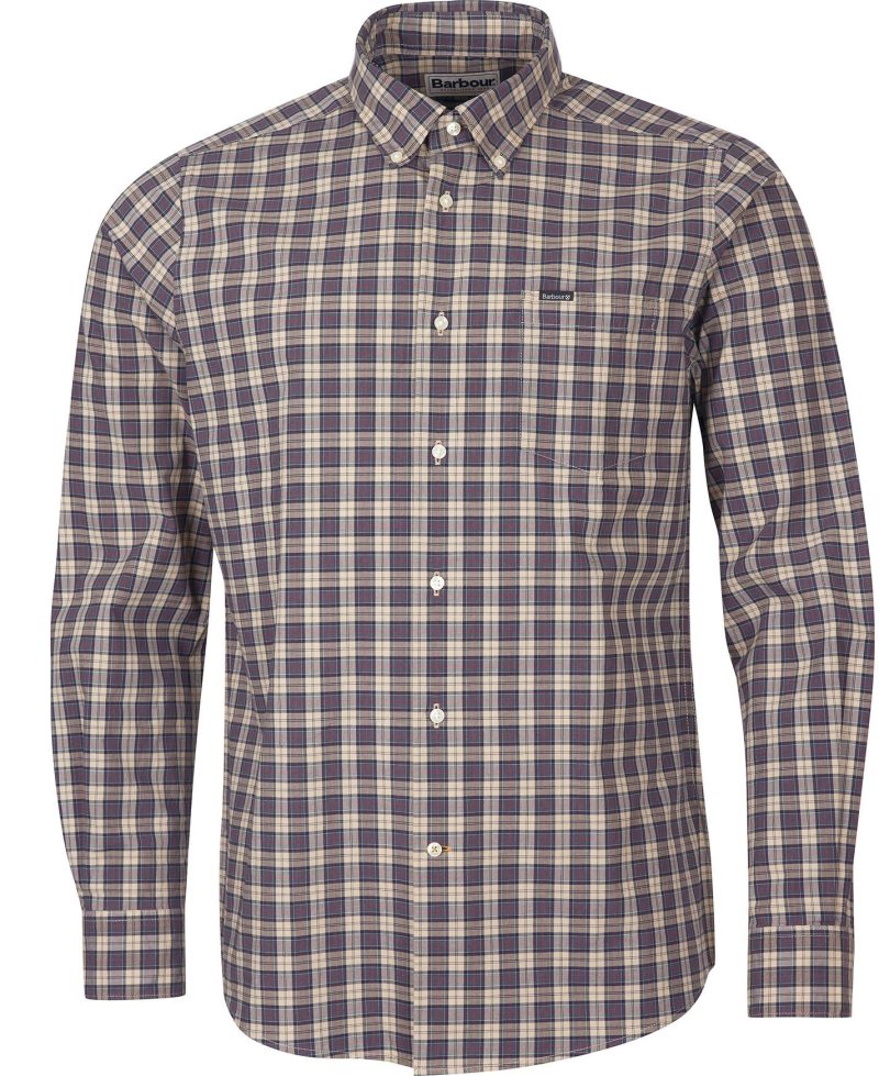 Barbour Lomond Tailored Shirt Stone | RLF413789