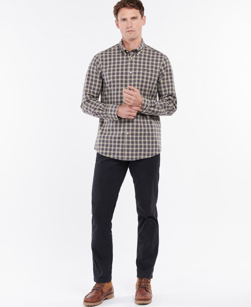 Barbour Lomond Tailored Shirt Stone | RLF413789