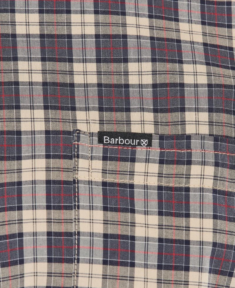 Barbour Lomond Tailored Shirt Stone | RLF413789