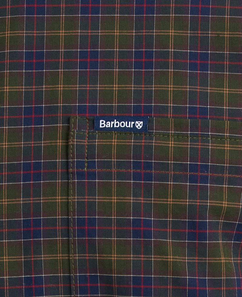 Barbour Lomond Tailored Shirt Winter Red Tartan | VIZ721935