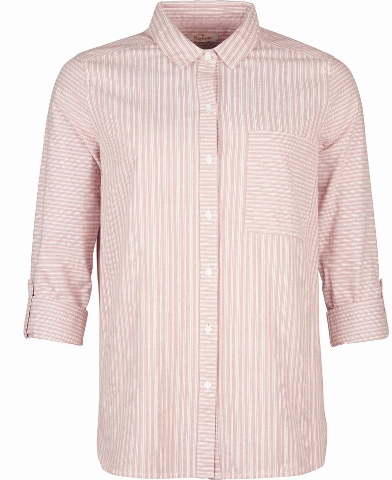 Barbour Longshore Shirt Cloud Rose Blush | JYA973506