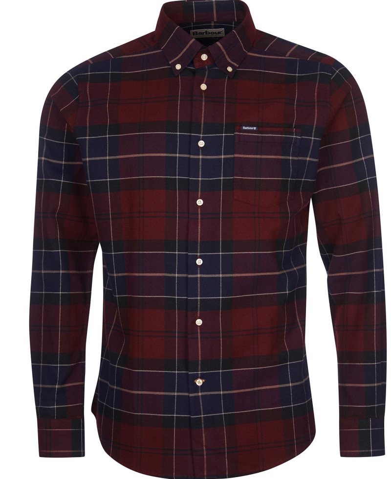 Barbour Lutsleigh Shirt Merlot | FWQ540972