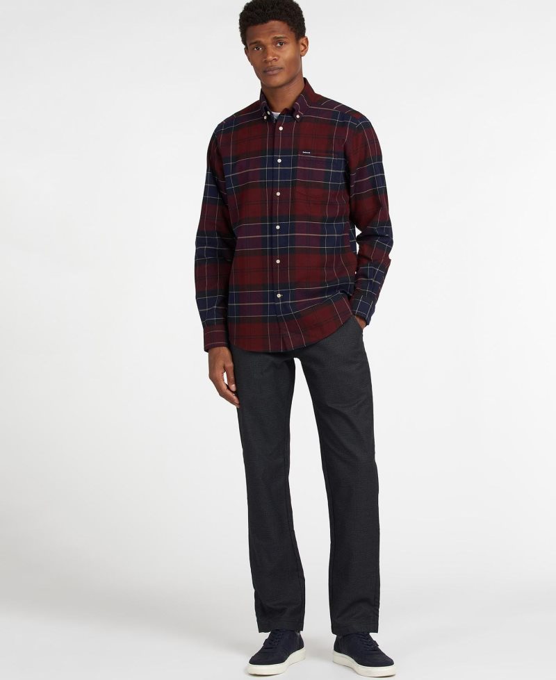 Barbour Lutsleigh Shirt Merlot | FWQ540972