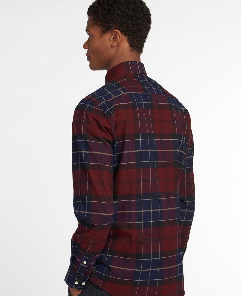 Barbour Lutsleigh Shirt Merlot | FWQ540972