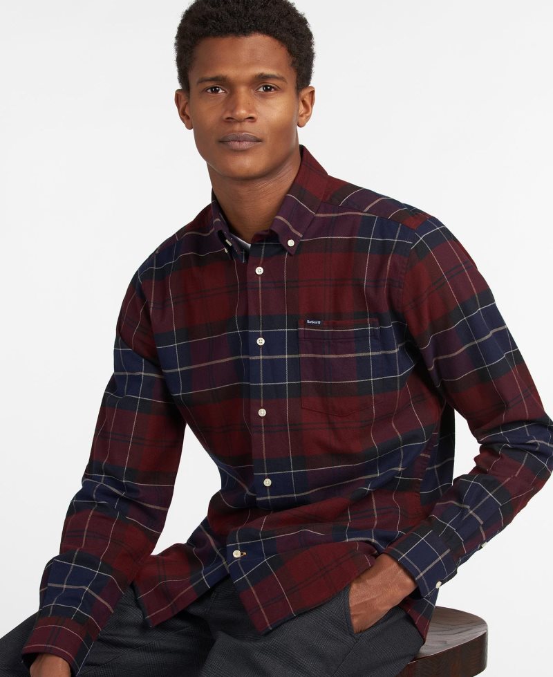 Barbour Lutsleigh Shirt Merlot | FWQ540972