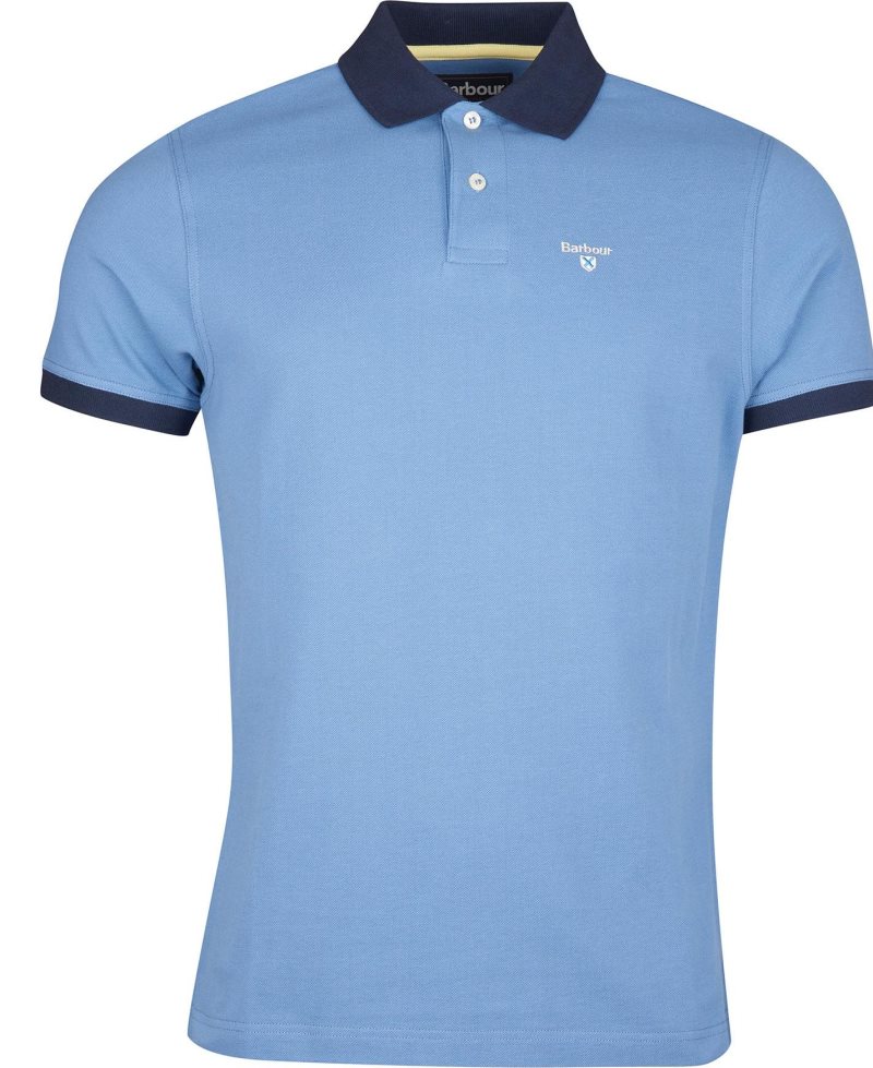 Barbour Lynton Polo Shirt Force Blue | RGD809751