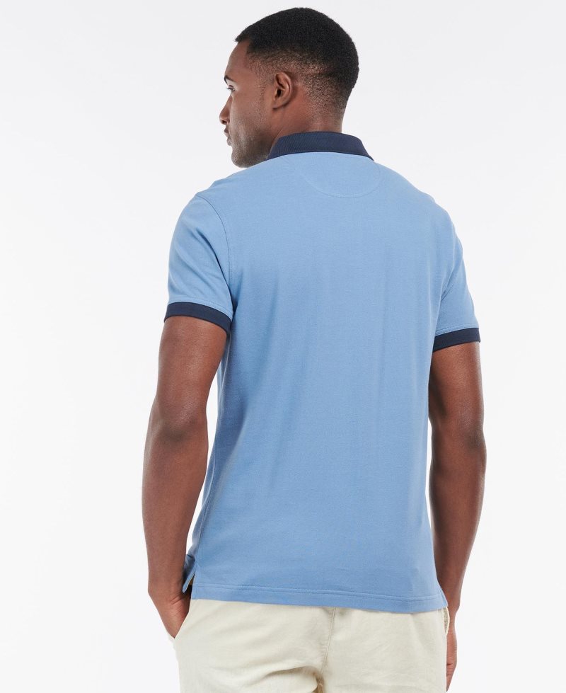 Barbour Lynton Polo Shirt Force Blue | RGD809751