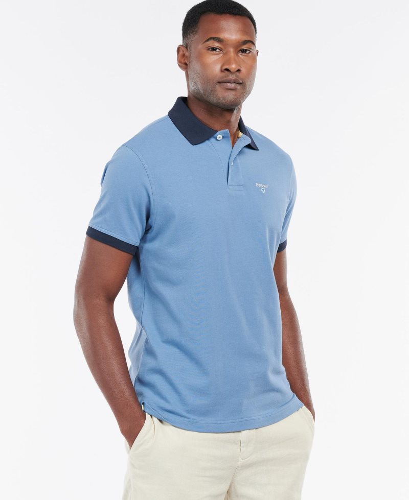 Barbour Lynton Polo Shirt Force Blue | RGD809751