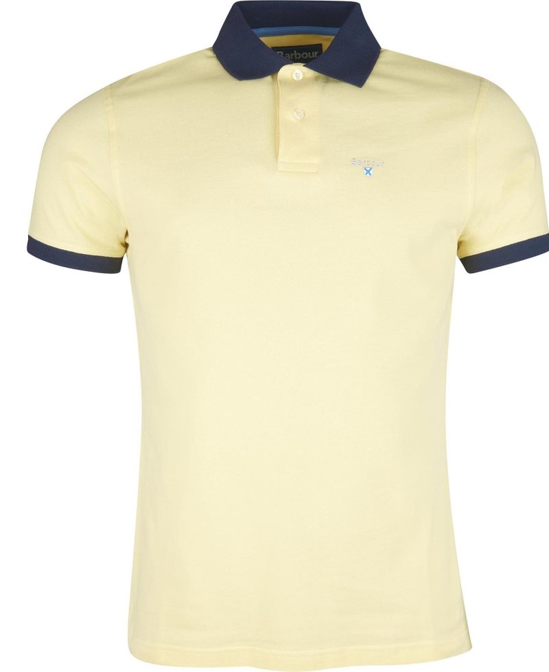 Barbour Lynton Polo Shirt Force Blue | SEX704561