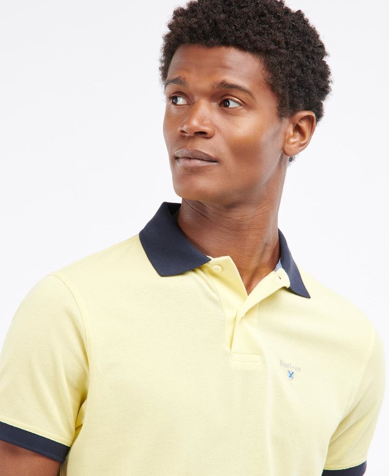 Barbour Lynton Polo Shirt Force Blue | SEX704561