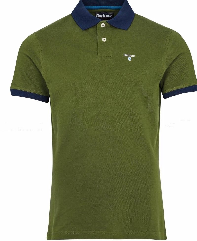 Barbour Lynton Polo Shirt Force Blue | UZM370926