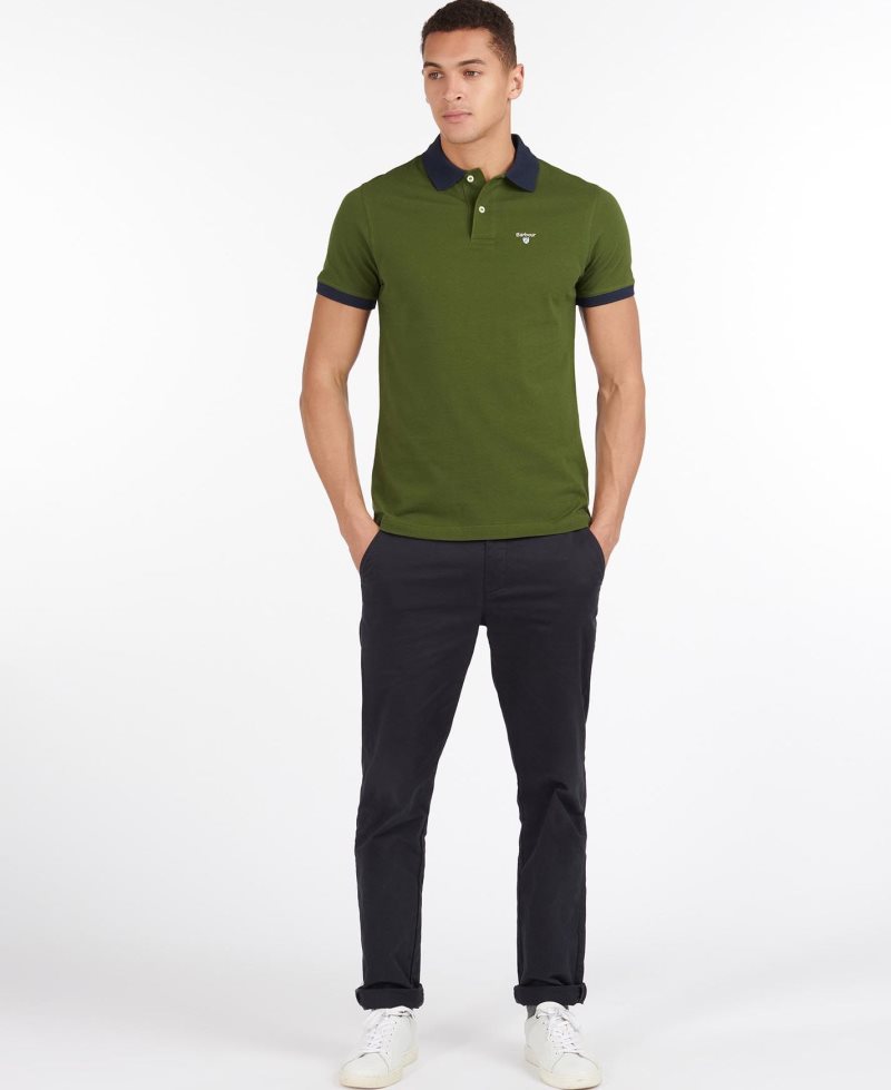 Barbour Lynton Polo Shirt Force Blue | UZM370926