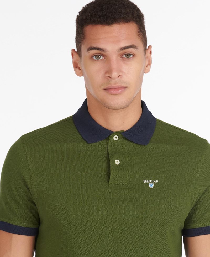 Barbour Lynton Polo Shirt Force Blue | UZM370926