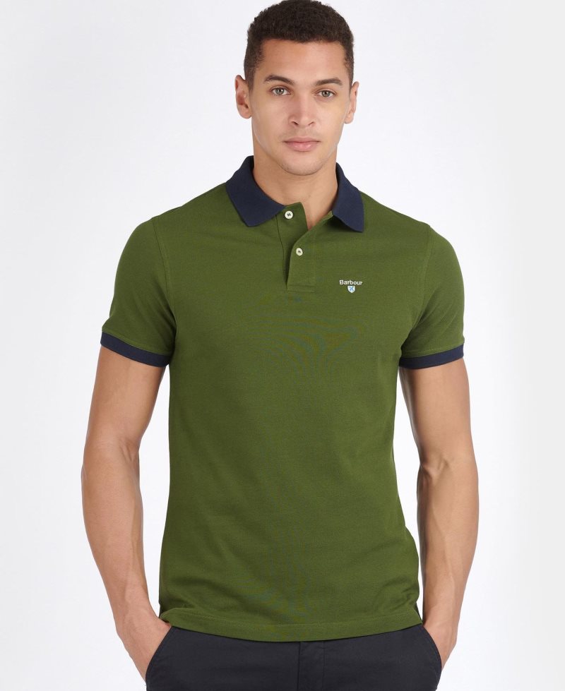 Barbour Lynton Polo Shirt Force Blue | UZM370926