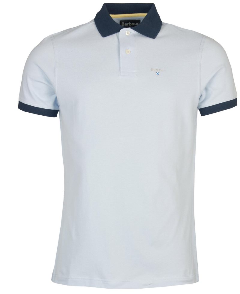 Barbour Lynton Polo Shirt Force Blue | XZQ385279