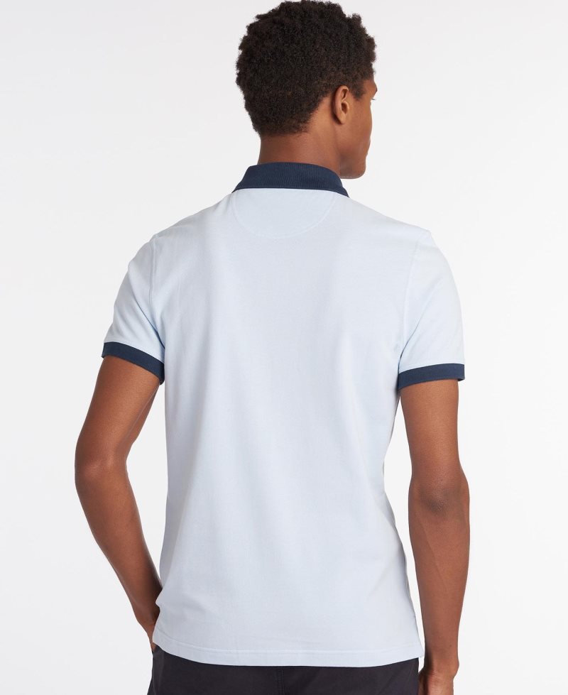 Barbour Lynton Polo Shirt Force Blue | XZQ385279