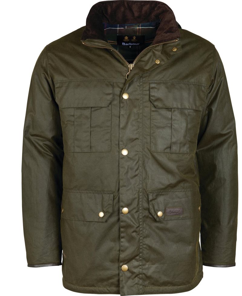 Barbour Malcolm Wax Jacket Archive Olive | PMA948653