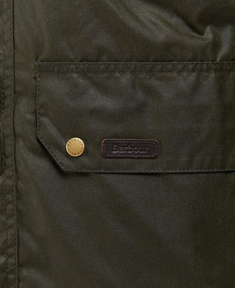 Barbour Malcolm Wax Jacket Archive Olive | PMA948653