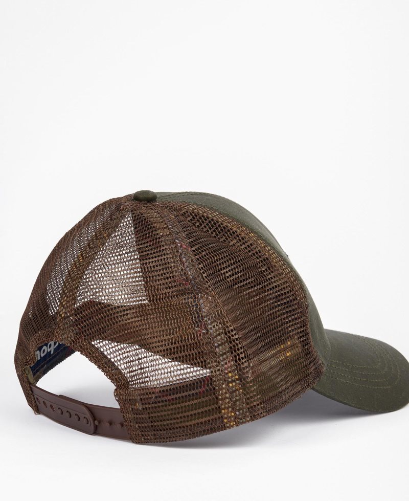 Barbour Marlem Trucker Cap Olive | SGN976230