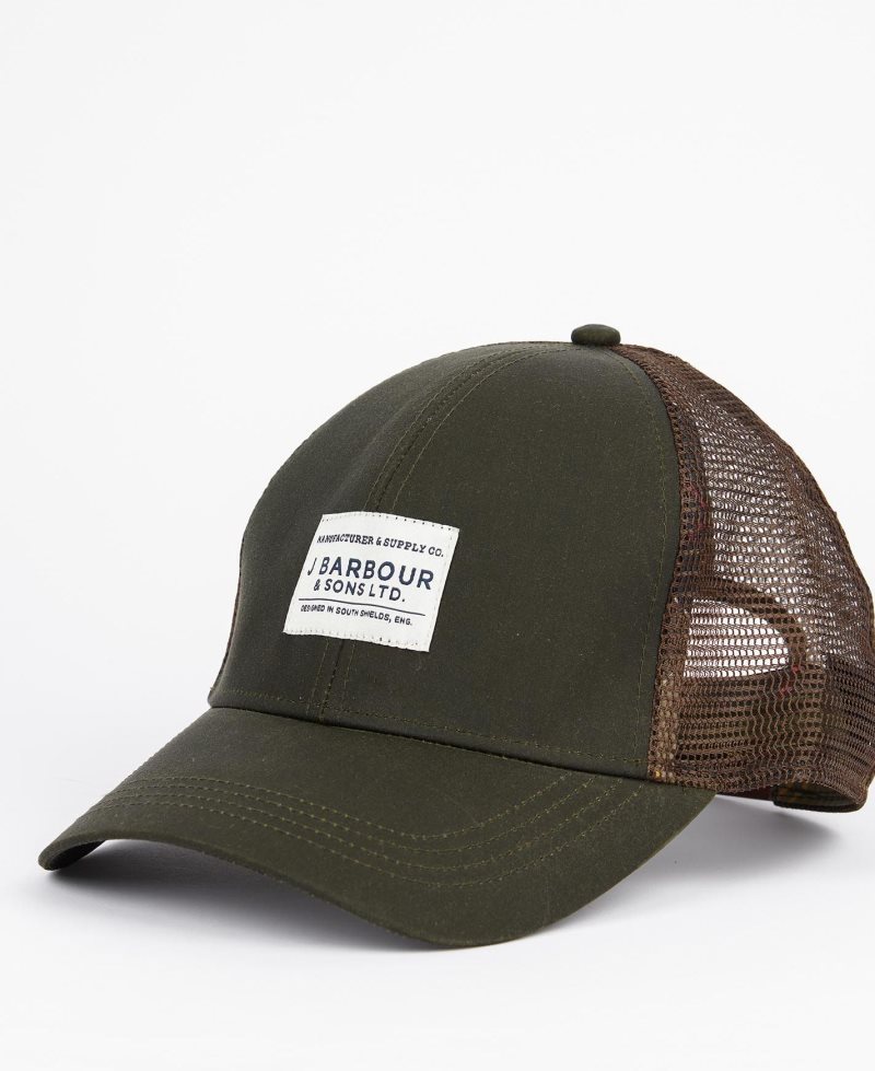 Barbour Marlem Trucker Cap Olive | SGN976230