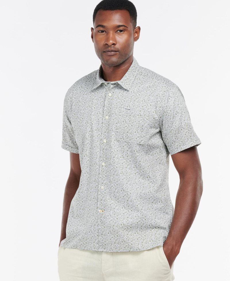 Barbour Melbury Short Sleeve Summer Shirt Olive | HVY061732