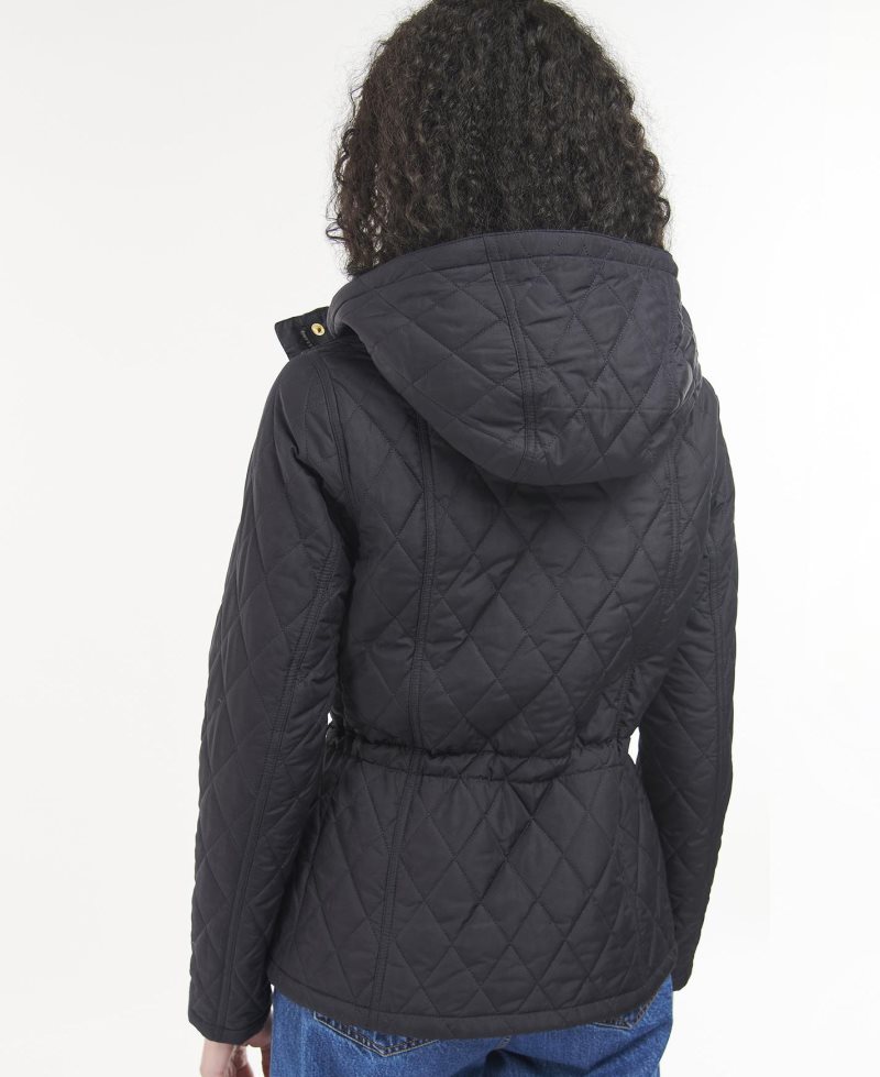 Barbour Millfire Quilted Jacket Navy Classic | XGD548097