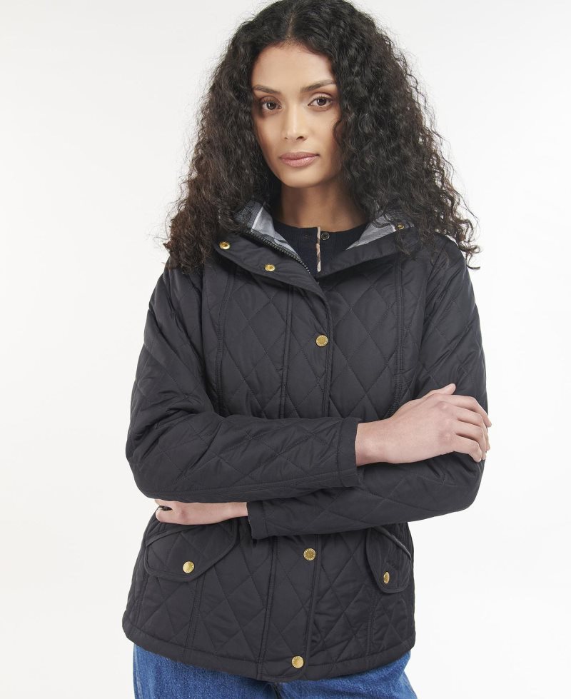 Barbour Millfire Quilted Jacket Navy Classic | XGD548097