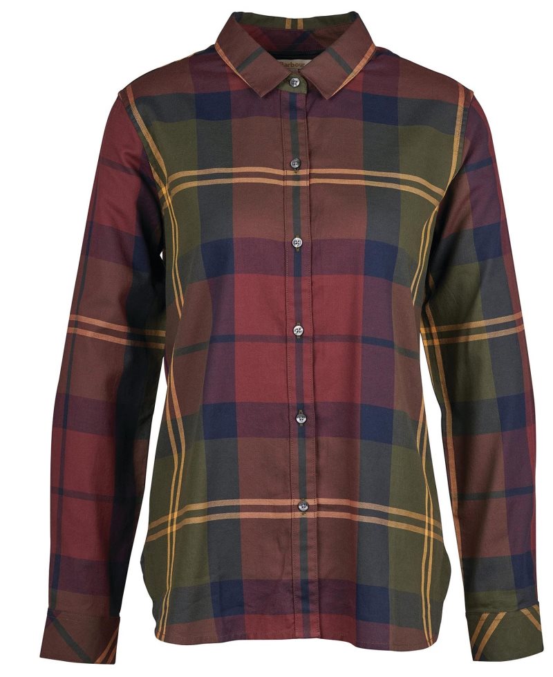 Barbour Moorland Shirt Windsor Olive | KDQ638217