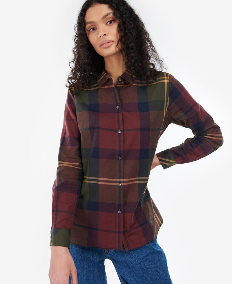 Barbour Moorland Shirt Windsor Olive | KDQ638217