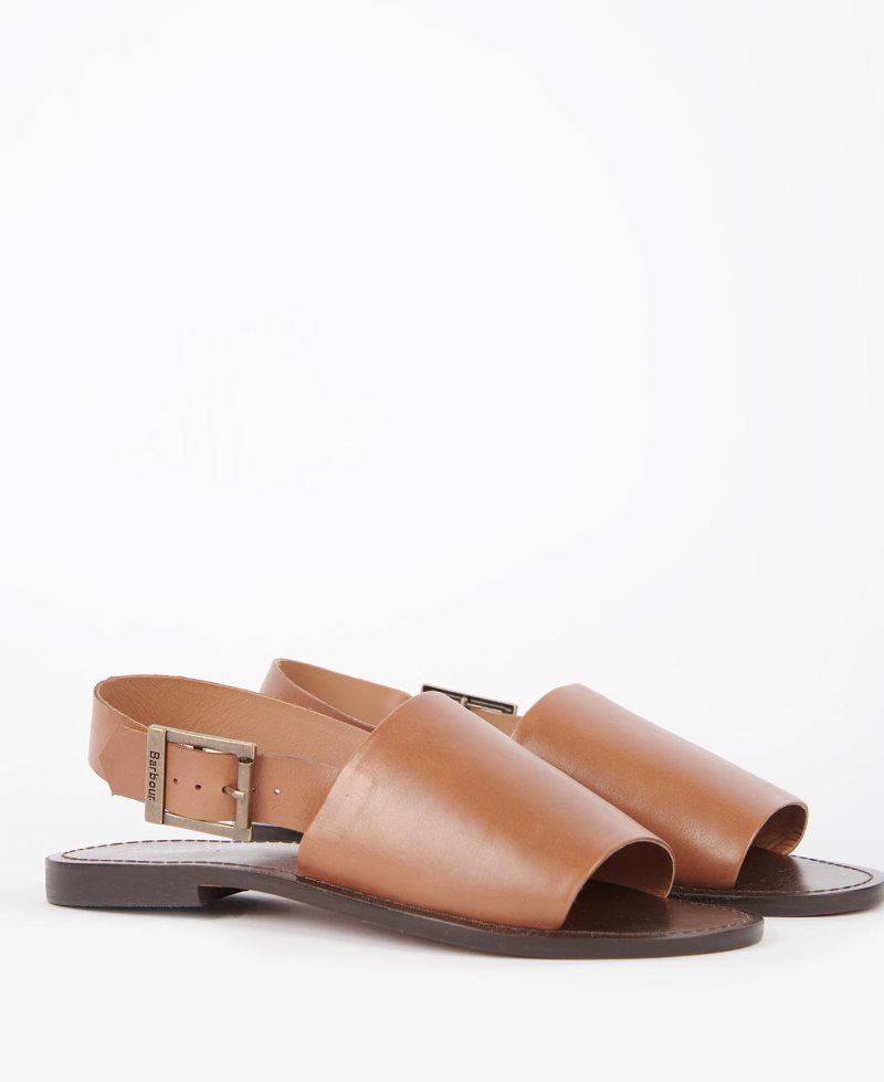 Barbour Moreda Sandals Tan | QHZ426137