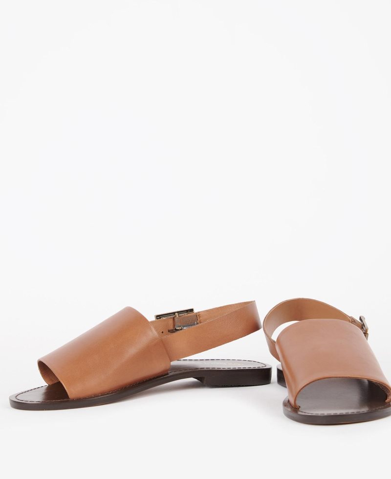 Barbour Moreda Sandals Tan | QHZ426137