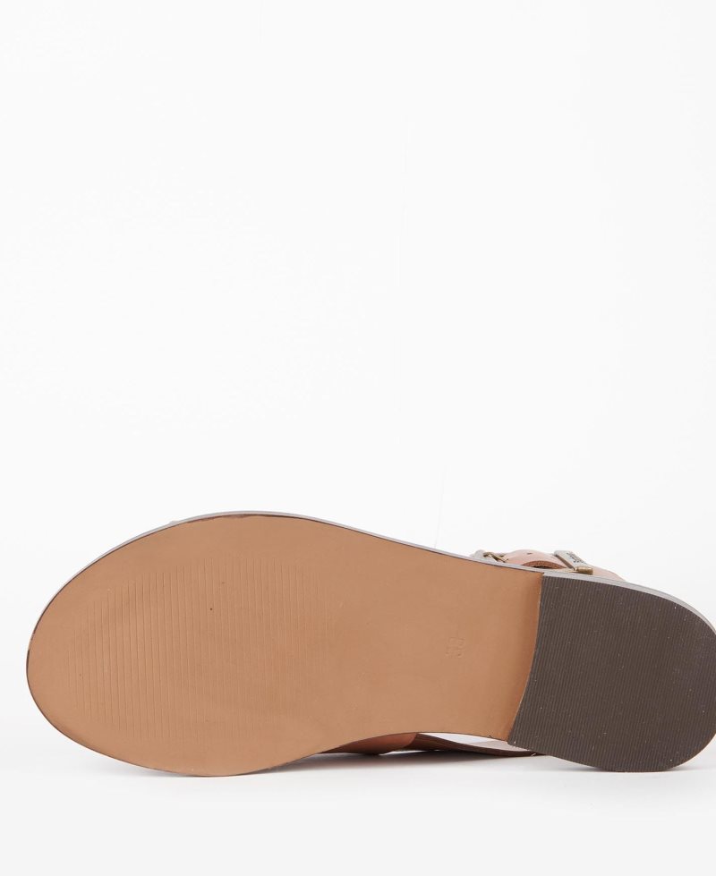 Barbour Moreda Sandals Tan | QHZ426137