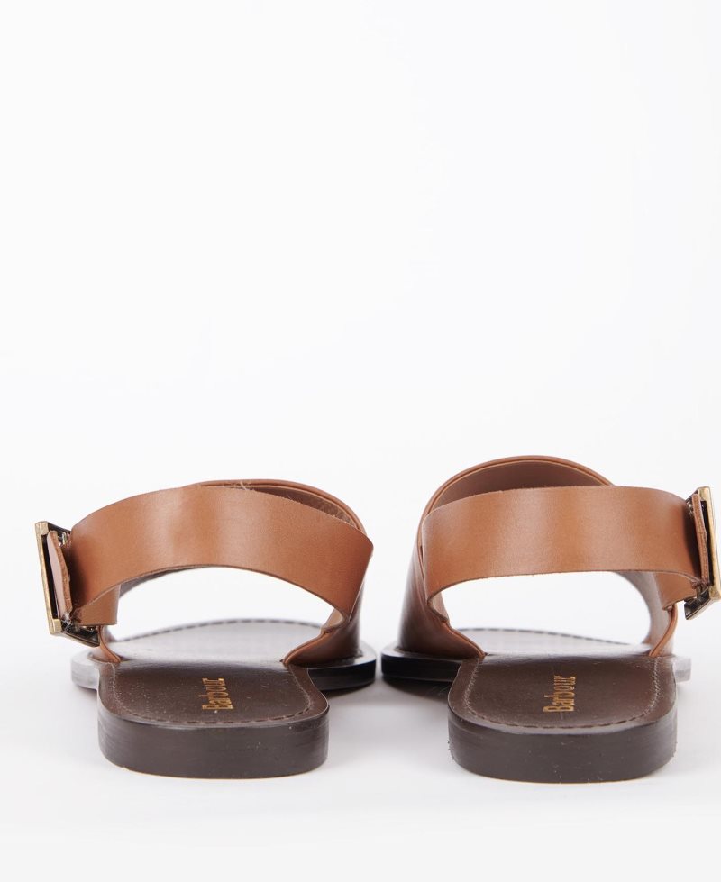 Barbour Moreda Sandals Tan | QHZ426137