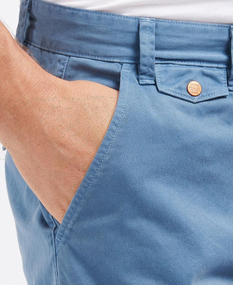 Barbour Neuston Twill Shorts Force Blue | MZL430276