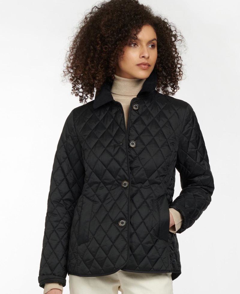 Barbour Omberlsey Quilted Jacket Black | RTZ374689