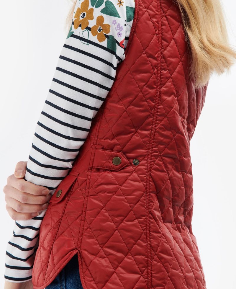 Barbour Otterburn Gilet Dark Red | DWA980236