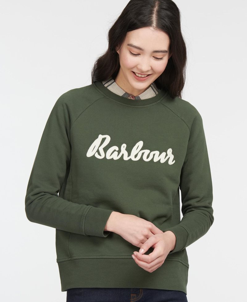 Barbour Otterburn Sweatshirt Oatmeal | KAN578963