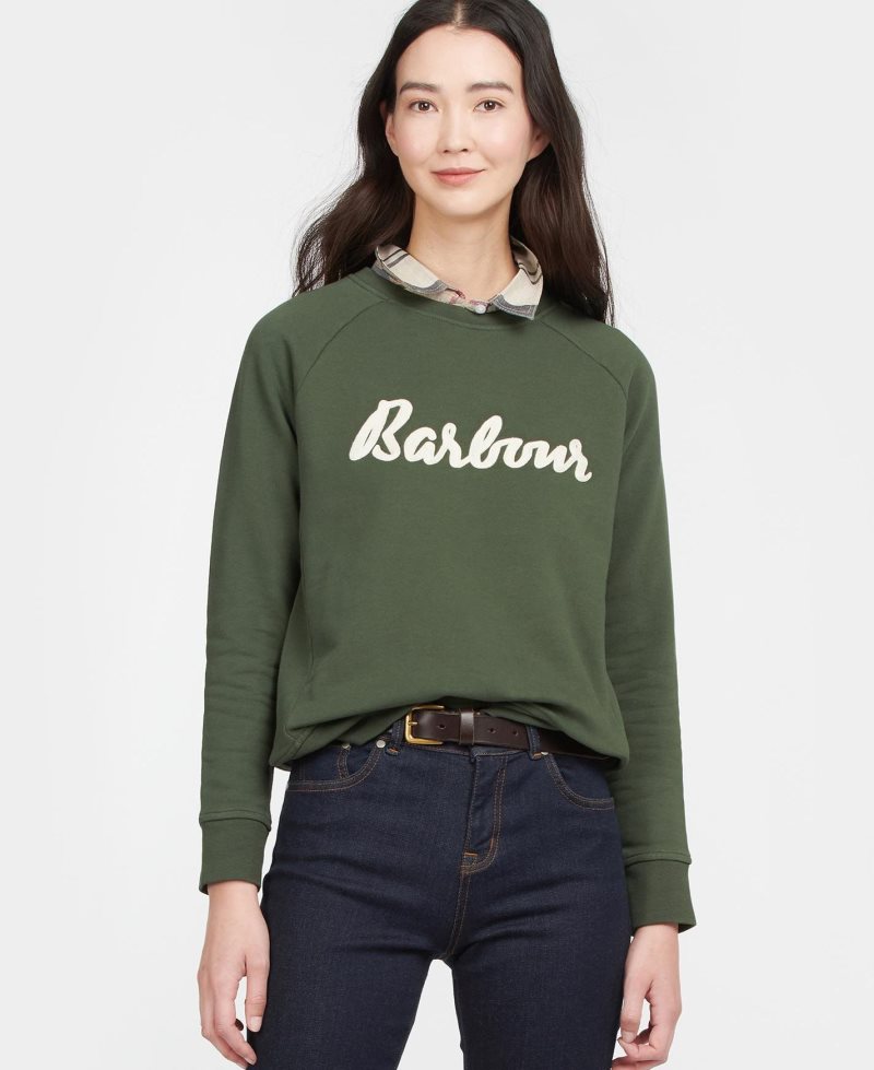 Barbour Otterburn Sweatshirt Oatmeal | KAN578963