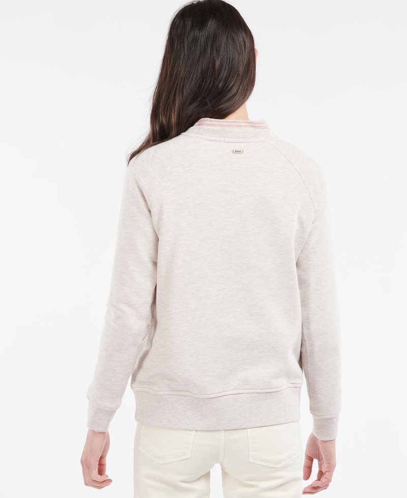 Barbour Otterburn Sweatshirt Oatmeal | WFH632890