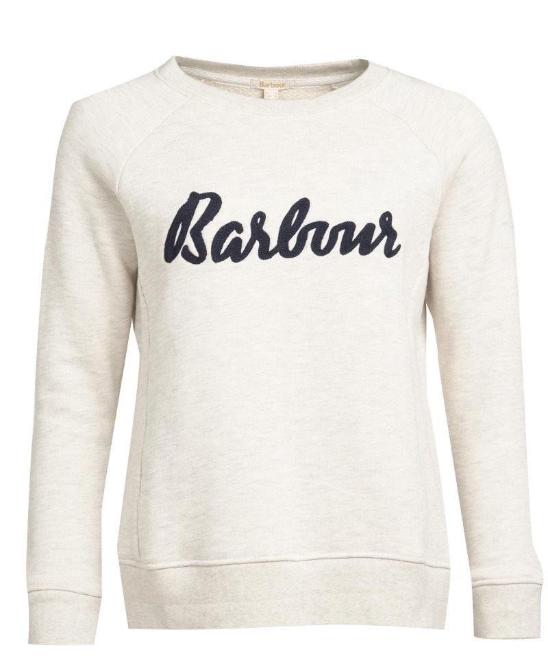 Barbour Otterburn Sweatshirt Oatmeal | ZVL136854