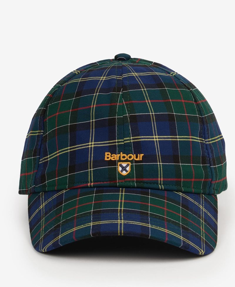 Barbour Oxbridge Tartan Sports Cap Ivy Tartan | HIV471986