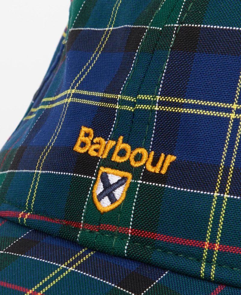 Barbour Oxbridge Tartan Sports Cap Ivy Tartan | HIV471986