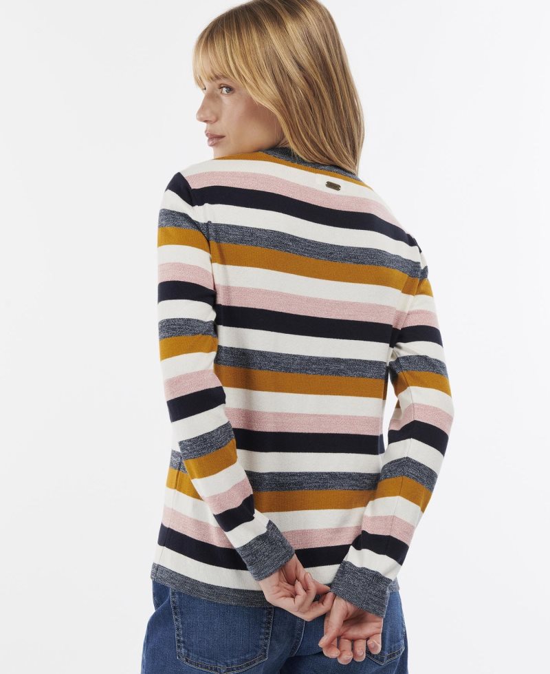 Barbour Padstow Knit Off White Stripe | BEY574180